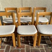 6 chaises vintage design scandinave Guilleumas