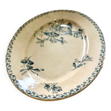 Oval dish, honeysuckle model