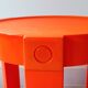Prisunic orange side table 70s