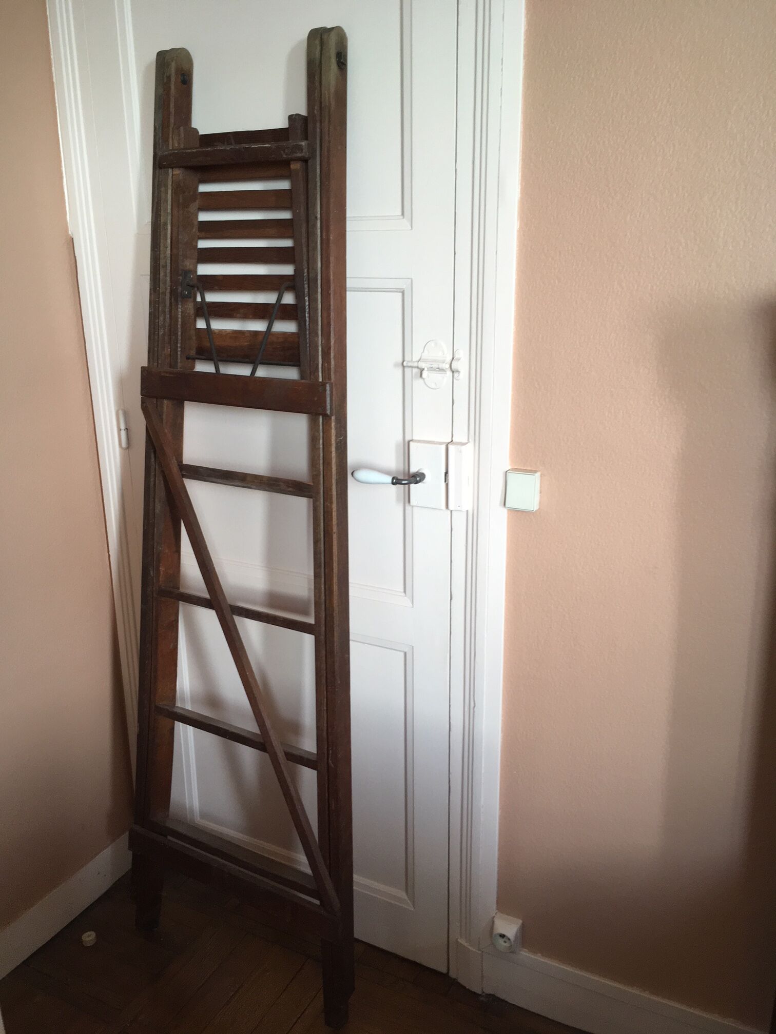 Old wooden stepladder