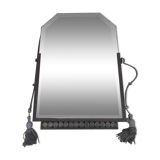 Art Deco wrought iron mirror 70x52cm