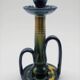 Art Nouveau - Flemish Art Pottery Candlestick - Flame Glaze Technique