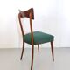 Pair of Green Side Chairs attributed to Ico Parisi for Ariberto Colombo