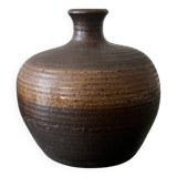 Glazed stoneware neck vase, France 1950