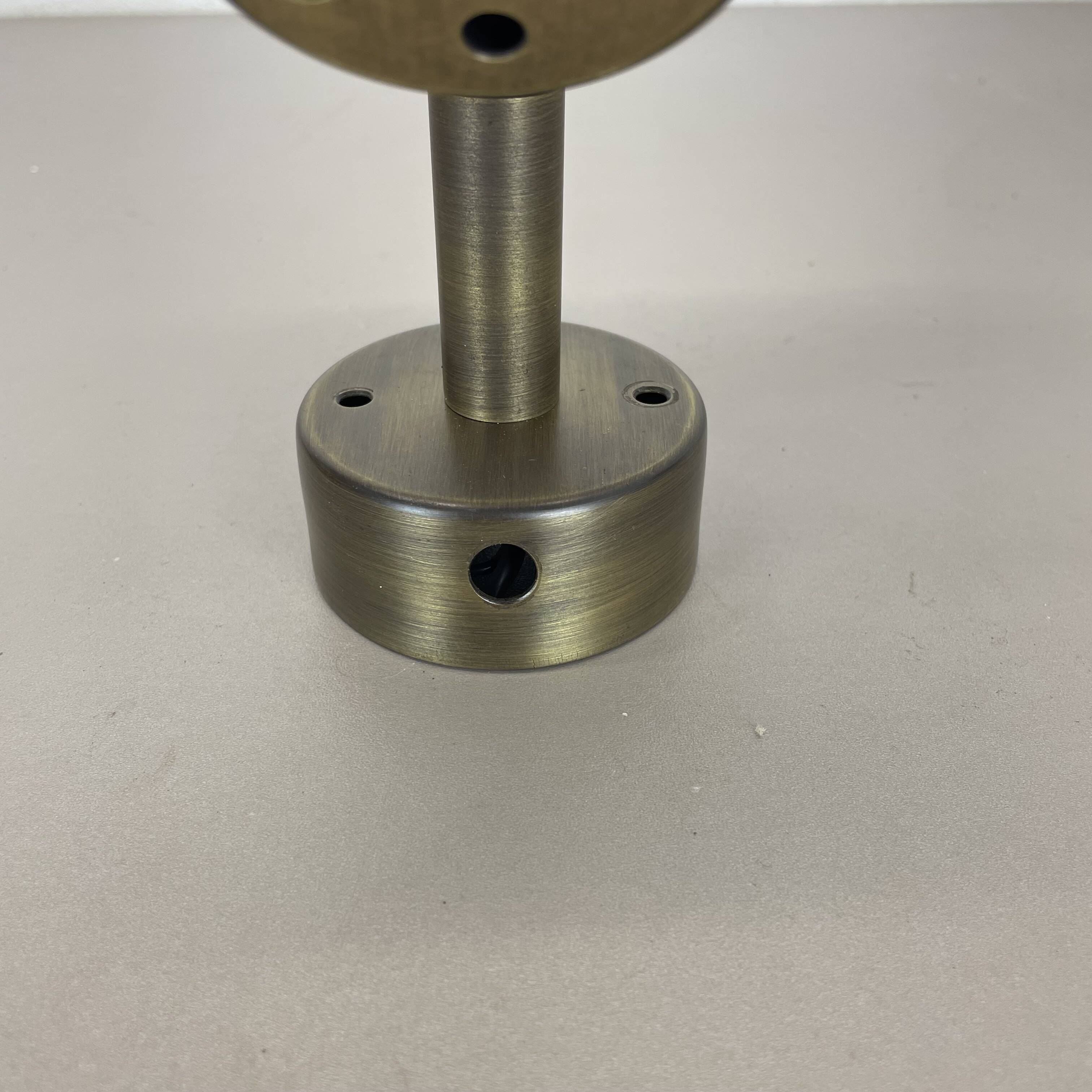 2 of 4 minimalist solid Brass "tube" SPOT Ceiling wall Lights, Italy 1970s