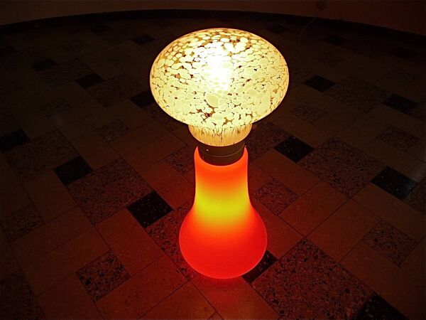 Lampadaire ou lampe de table en verre coloré de style Space Age, dans le style de Carlo Nason, Italie, années 1960