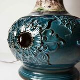 70's beige blue floor lamp