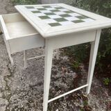 Small vintage table / dressing table with earthenware
