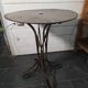 Table de jardin Eiffel en fer forgé riveté du XIXe