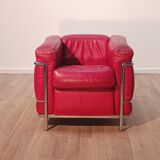 Pair of LC2 armchairs, Le Corbusier for Cassina