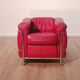 Pair of LC2 armchairs, Le Corbusier for Cassina