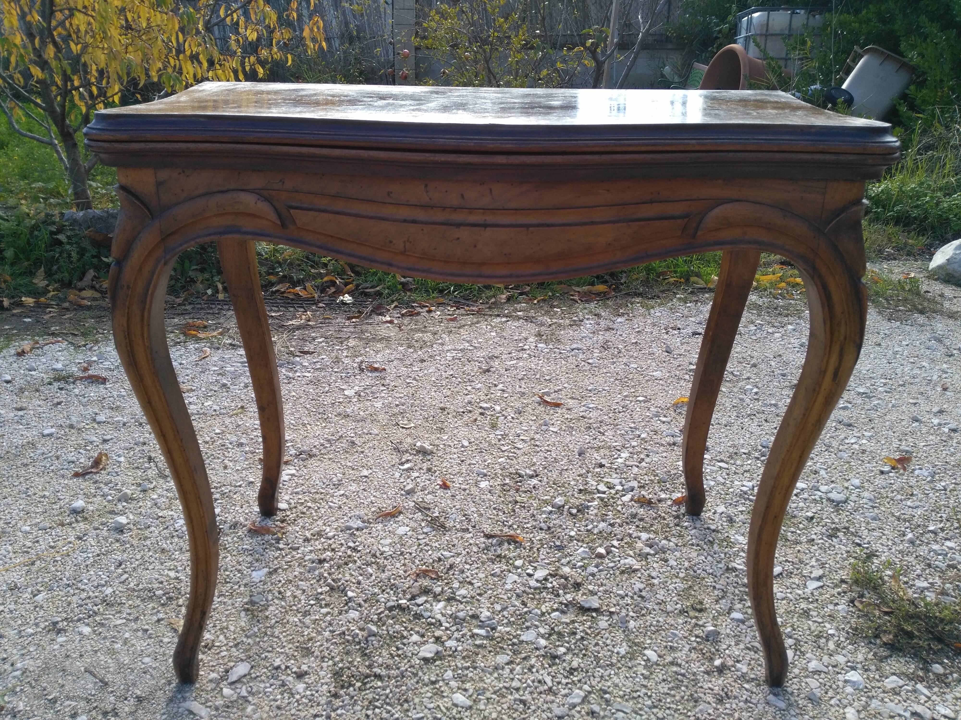 Gaming table from the 19th century in louis XV style