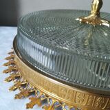 Double chiseled glass ceiling light