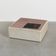 Table basse vintage en cuir avec support pour plantes, 1970
