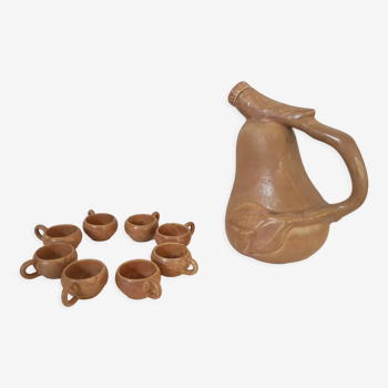 Stoneware liqueur service