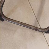 Industrial metal wood stool