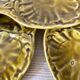 Oyster plates in slip, Gien ceramics