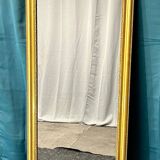 Antique mirror 150 x 65 cm Louis Philippe period. Gold leaf gilding. Very good condition