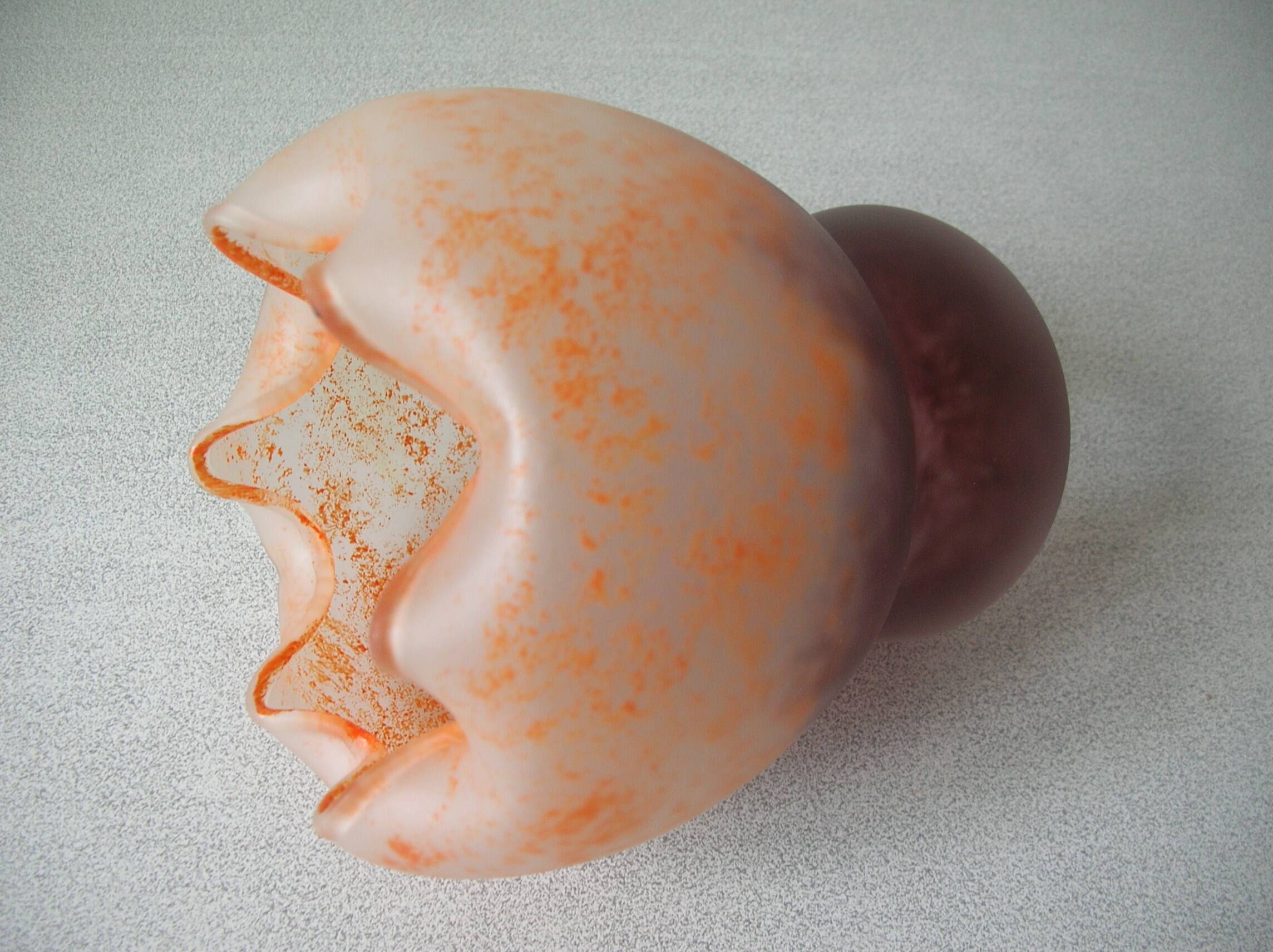 Old tulip lampshade glass globe 13 cm chandelier lamp light fixture