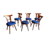 Set of 6 bistro chairs 1970