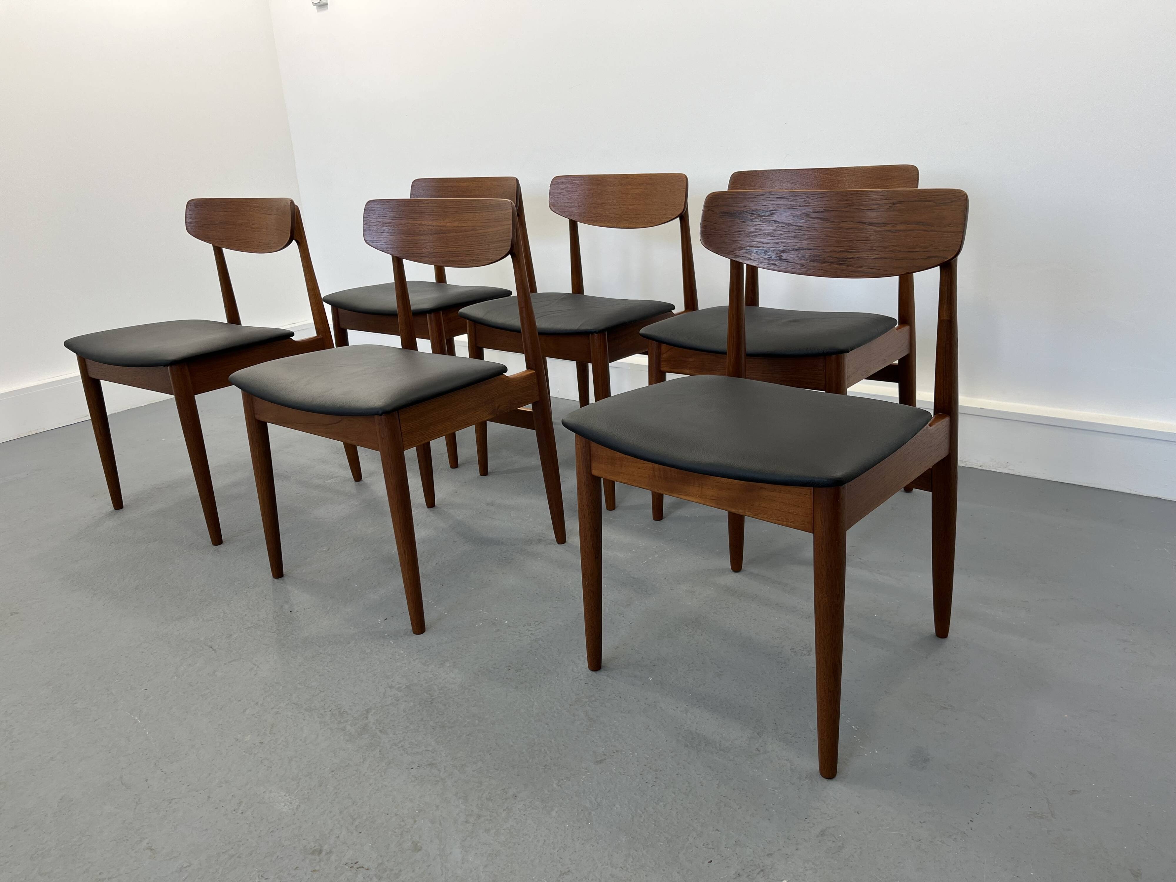 Vintage Teak Dining Chairs from Casala, 1960s, Set of 6