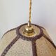 Suspension en rabane et cuir