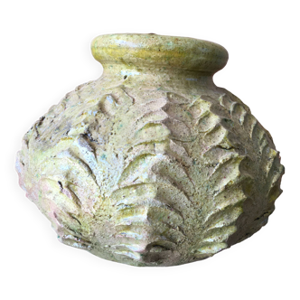 Poterie de tamegroute en terre cuite émaillée