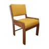 Chair in elm and fabric, 50