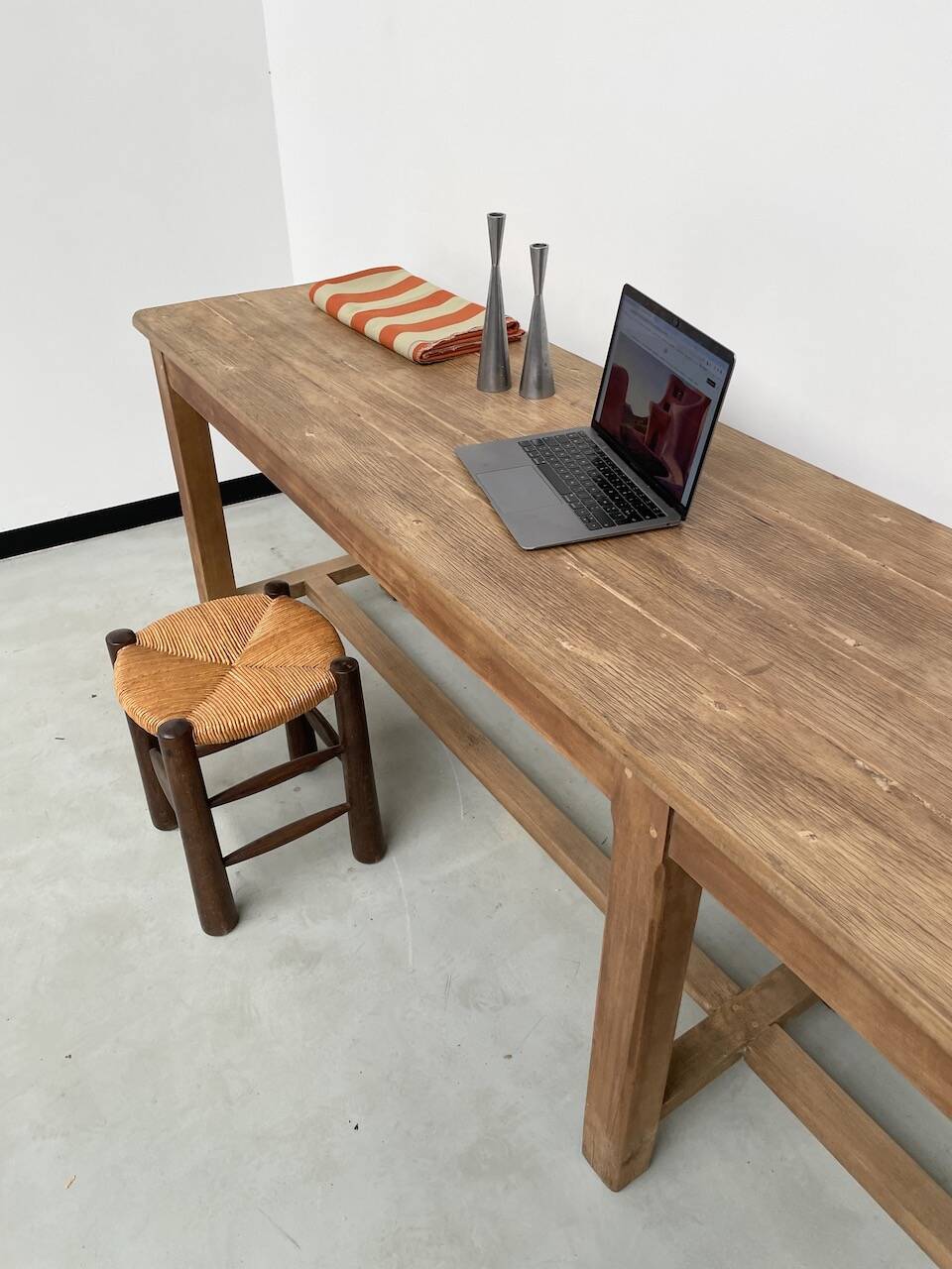 Oak console farm table 3m