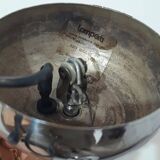 1970s Murano glass "Giglio" double dome pendant lamp by LAMPERTI