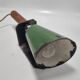 Enamelled sheet metal portable lamp