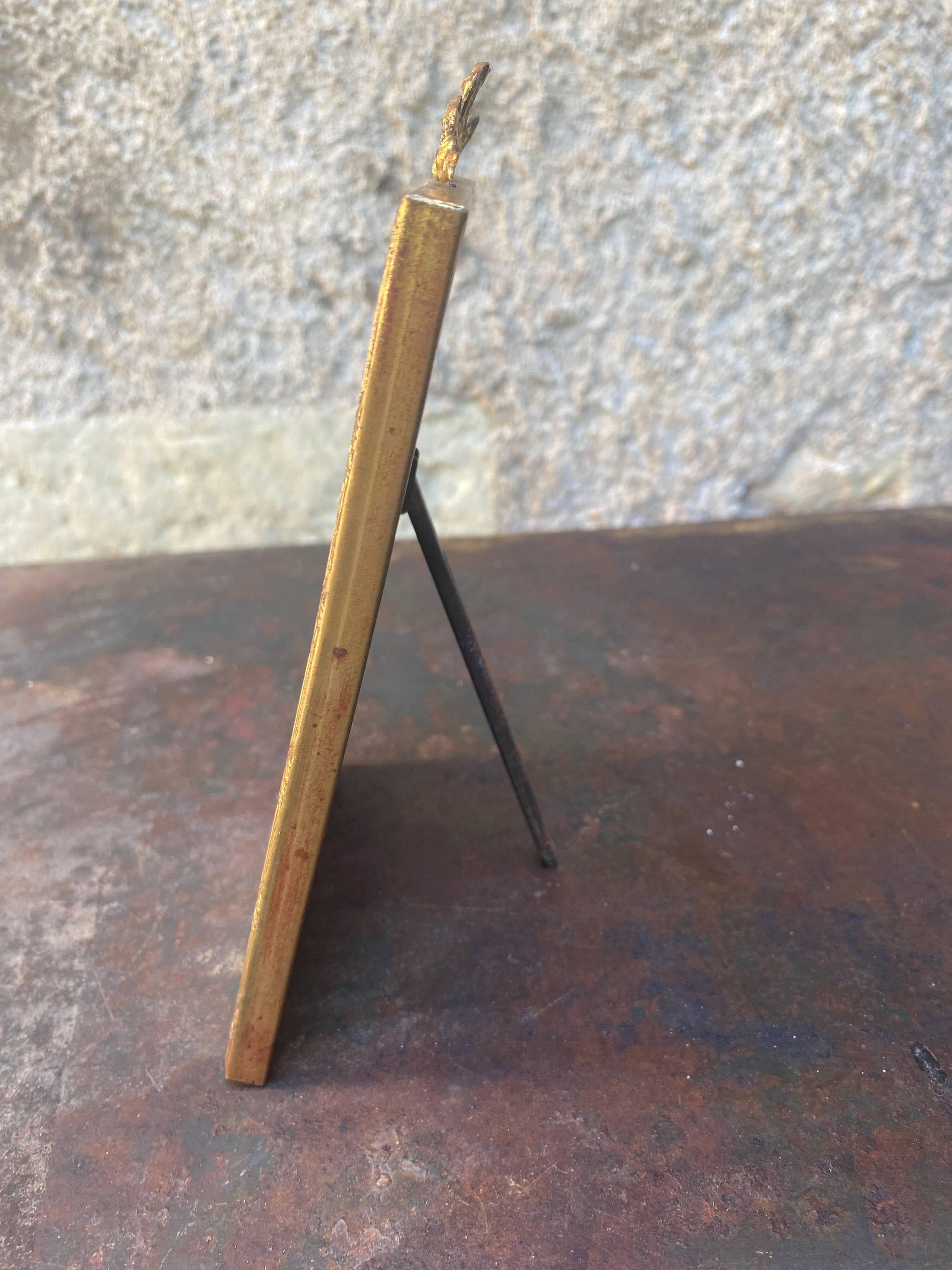 Old gold photo frame