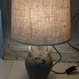 Old stoneware jar lamp