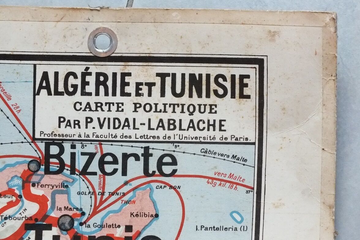 Map of school Vidal-Lablache No. 11 Algeria and Tunisia