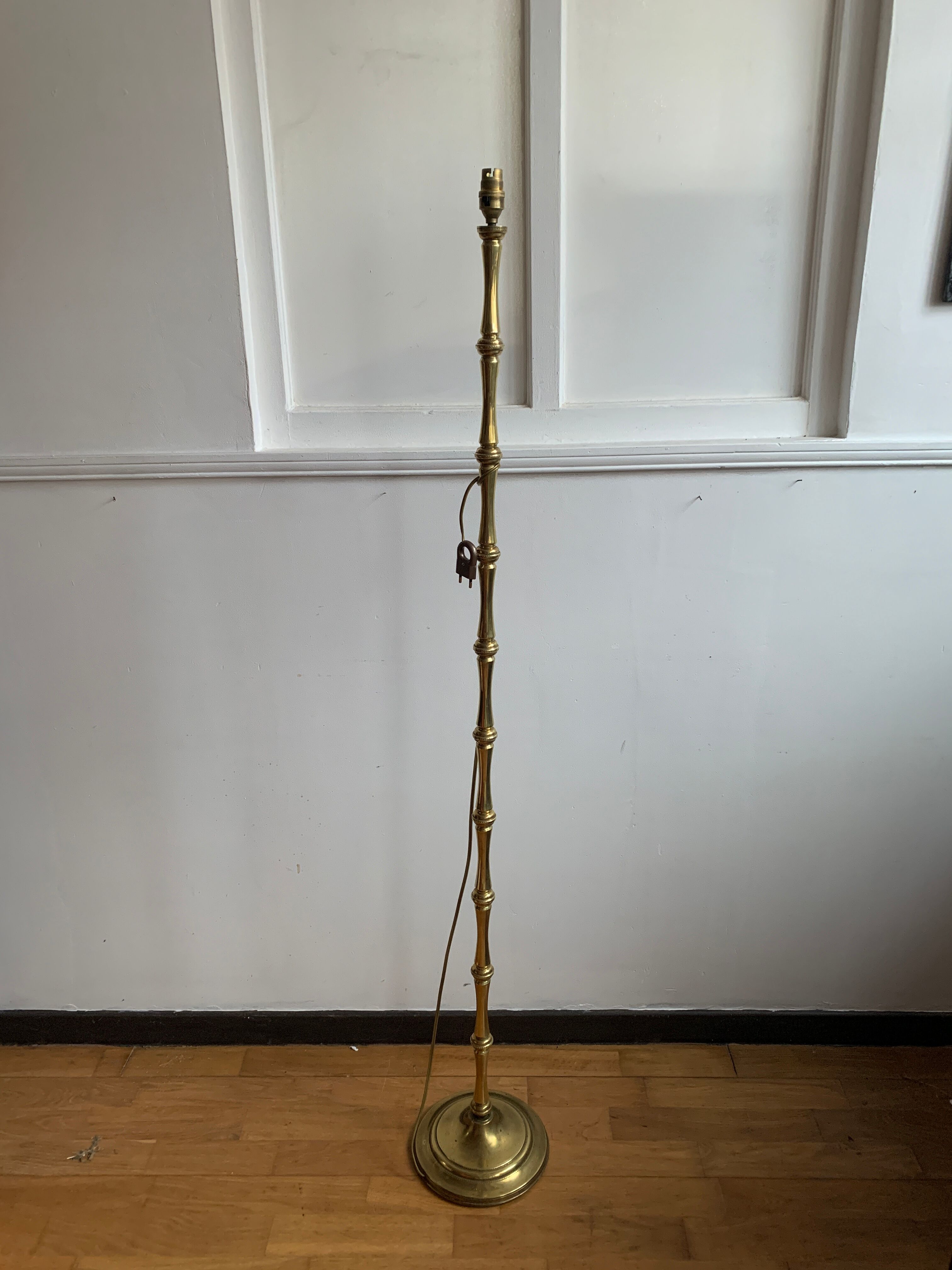 Vintage brass floor lamp