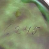 Barbotine dish walnut leaf Ernst Wahliss Turn-Wien Austria
