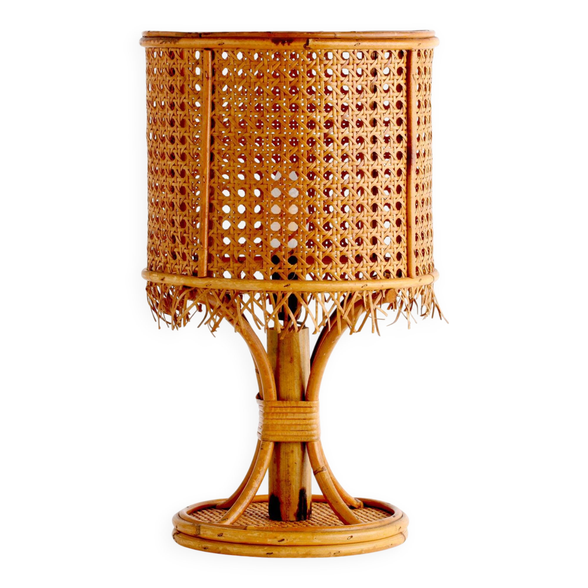 Lampe de table en bambou