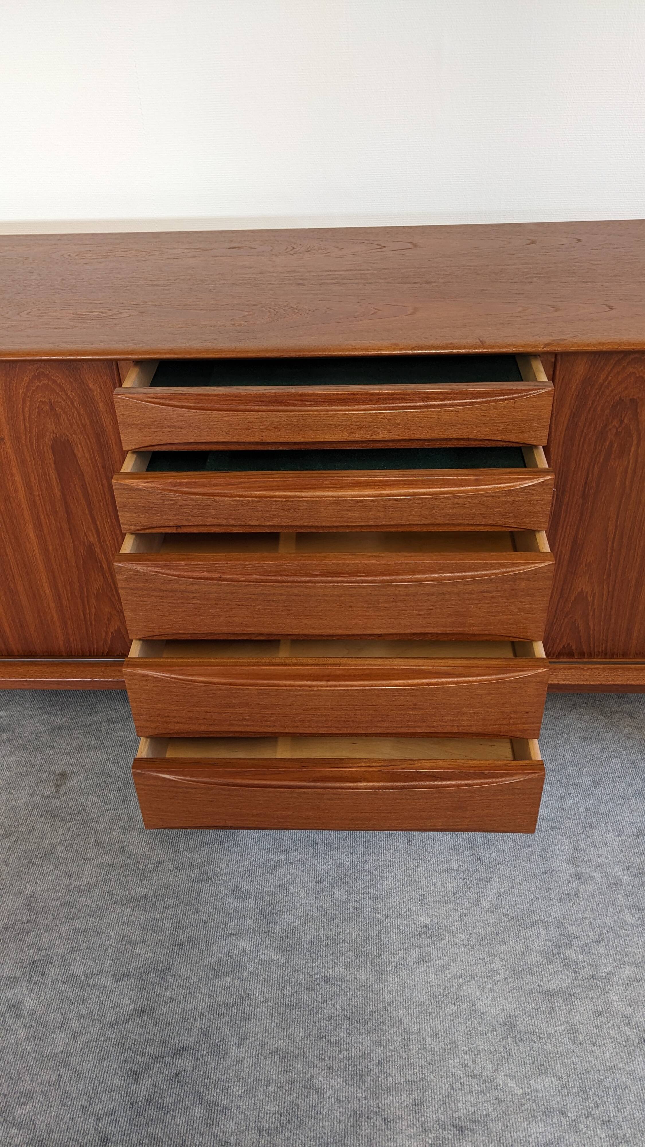Modernist teak sideboard by Arne Vodder for Dyrlund 50s/60s