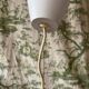 Vintage Scandinavian teak and holophane glass pendant light. 50s/60s