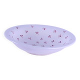 White ceramic salad bowl with floral decoration