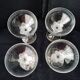 4 Cristal d'Arques Champagne Glasses, Granville Model