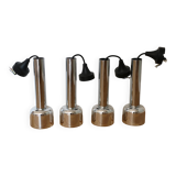 4 German portable lamps / suspensions 1970