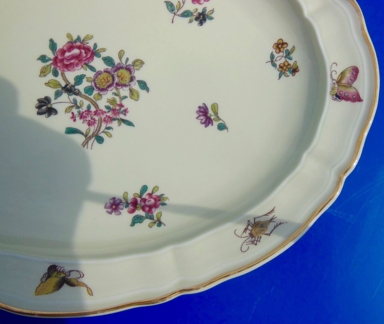 Oval porcelain flat stamped bernardaud