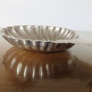 Set of 2 dishes shell christofle floret France in silver metal