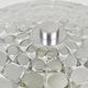 Peill & Putzer Large Round Op Art Glass Sconce, Wall Lamp, Flush Mount, Germany, 1970s