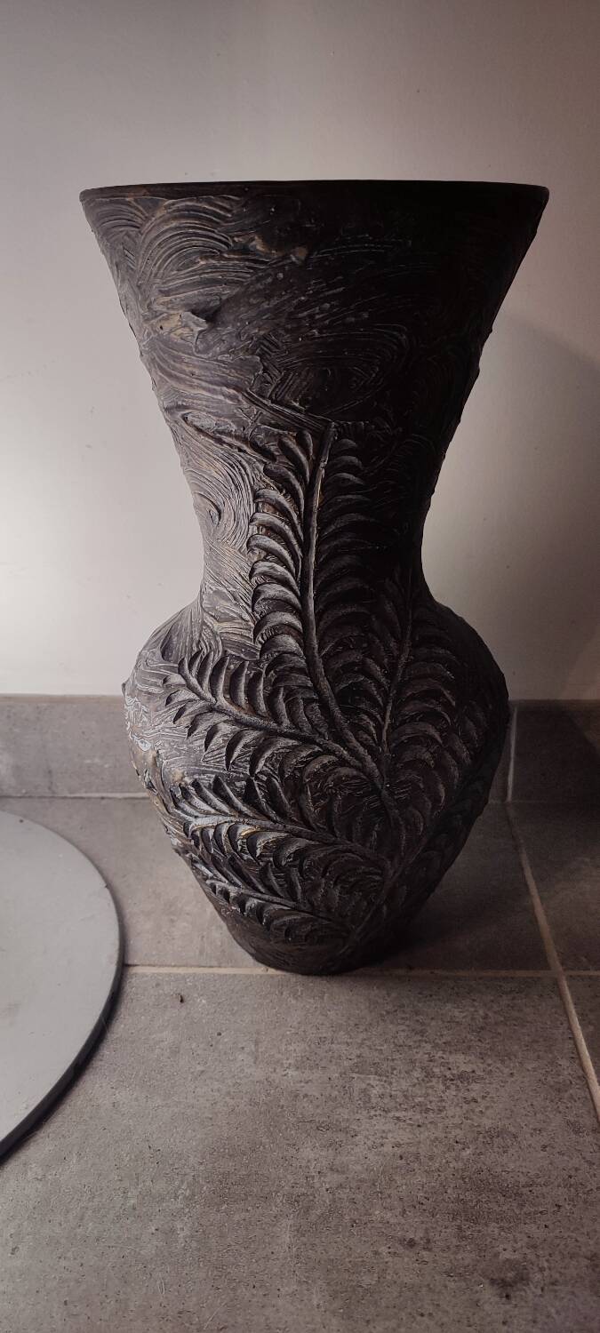 Large Fady Vallauris ceramic vase