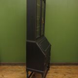 Black writing bureau bookcase
