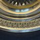 Cut glass and silver metal dish on pedestal