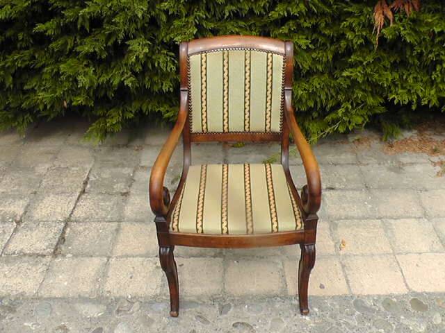 19th century armchair with crosses