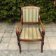 19th century armchair with crosses